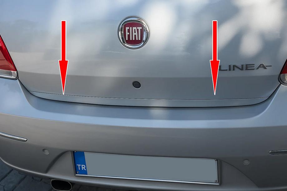 Fiat Linea 2006–2018 Takalukun reunalista (ruostumaton teräs) Image