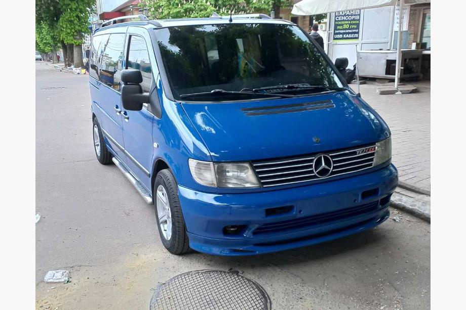 Mercedes Vito W638 1996–2003 Etupuskurin alalippa Brabos Style (maalattavaksi) Image
