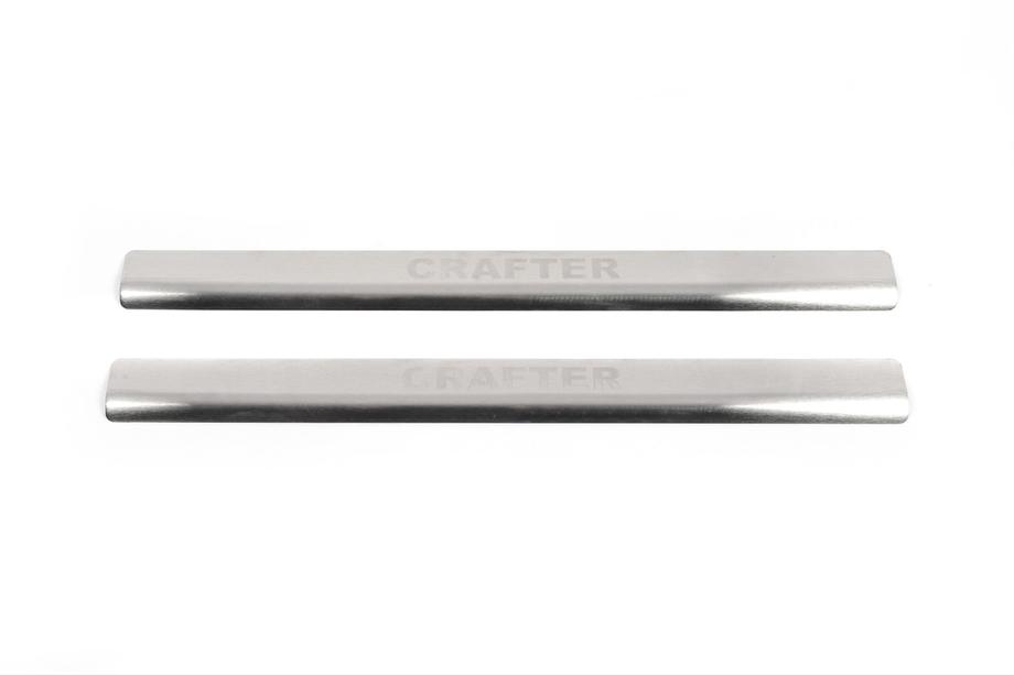 Volkswagen Crafter 2006–2016 Nataniko kynnyslistat (ruostumaton teräs) Vakio – Lohmann-teippi, 0,5 mm Image