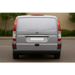 Takavalojen kromilistat (2 kpl, ruostumaton teräs) Mercedes Vito W639 2004–2014 kuva 1