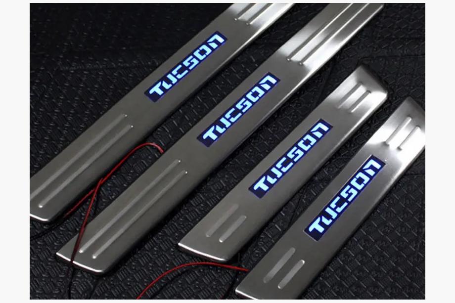 Hyundai Tucson JM 2004– Libao LED kynnyslistat (ruostumaton teräs) Kuva 3
