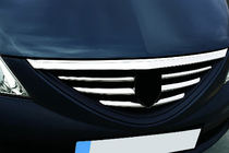 Dacia Logan I 2005–2008 Etumaskin listat (ruostumaton teräs) Carmos - turkkilainen teras kuva 3