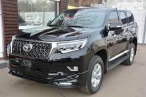 Toyota Land Cruiser Prado 150 2009–2023 TRD etu- ja takapuskurin lipat (2017-) Musta väri kuva 4