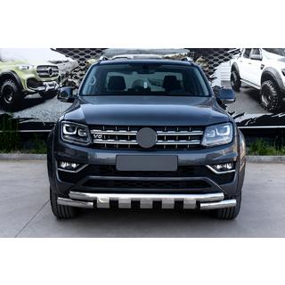 Etuputkisuoja F3-08.7 (ruostumaton teräs) Volkswagen Amarok 2010–2022 kuva 1