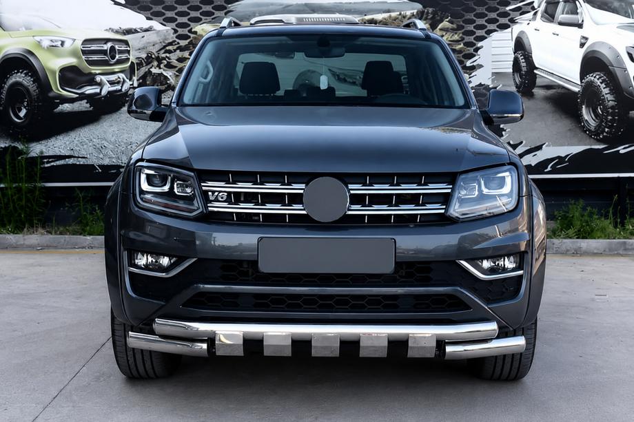 Volkswagen Amarok 2010–2022 Etuputkisuoja F3-08.7 (ruostumaton teräs) Image
