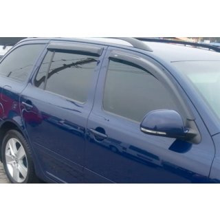 SW tuuliohjaimet ikkunoihin (4 kpl, HIC) Skoda Octavia II A5 2006–2010 kuva 1