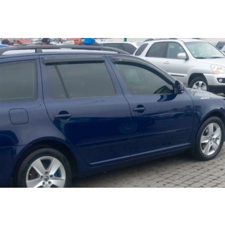 SW tuuliohjaimet ikkunoihin (4 kpl, HIC) Skoda Octavia II A5 2006–2010 kuva 2
