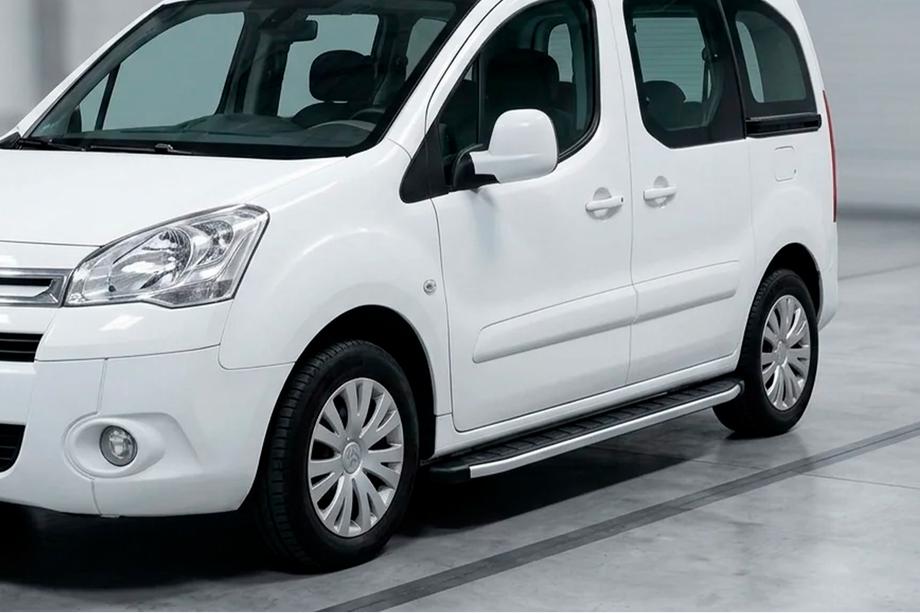 Peugeot Partner Tepee 2008–2018 Fullmond sivuastinlaudat (2 kpl, alumiini) Image
