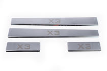 BMW X3 E83 2003–2010 Carmos-kynnyslistat (4 kpl, ruostumaton teräs) kuva 2