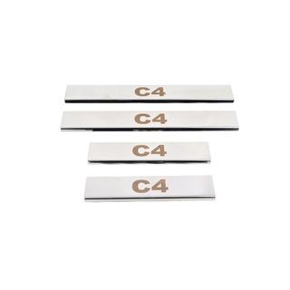 Carmos-kynnyslistat (4 kpl, ruostumaton teräs) Citroen C-4 2010–2018 kuva 3