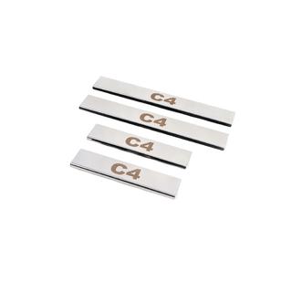 Carmos-kynnyslistat (4 kpl, ruostumaton teräs) Citroen C-4 2010–2018 kuva 1