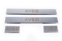 Chevrolet Aveo T300 2011–2020 Carmos V1 kynnyslistat (4 kpl, ruostumaton teräs) kuva 2