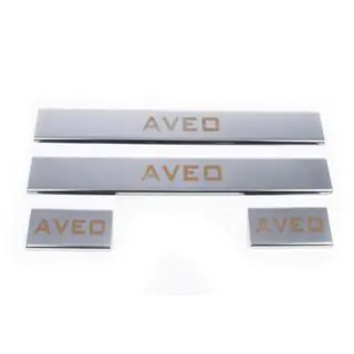 Carmos V1 kynnyslistat (4 kpl, ruostumaton teräs) kuva 2