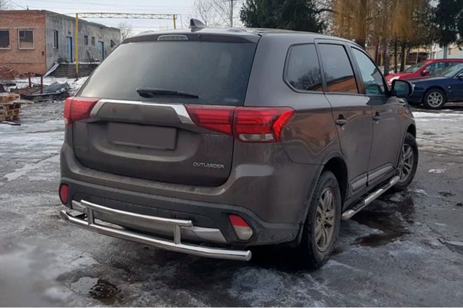 Mitsubishi Outlander 2012–2021 Taka kaari AK004-2 (ruostumaton teräs) Image