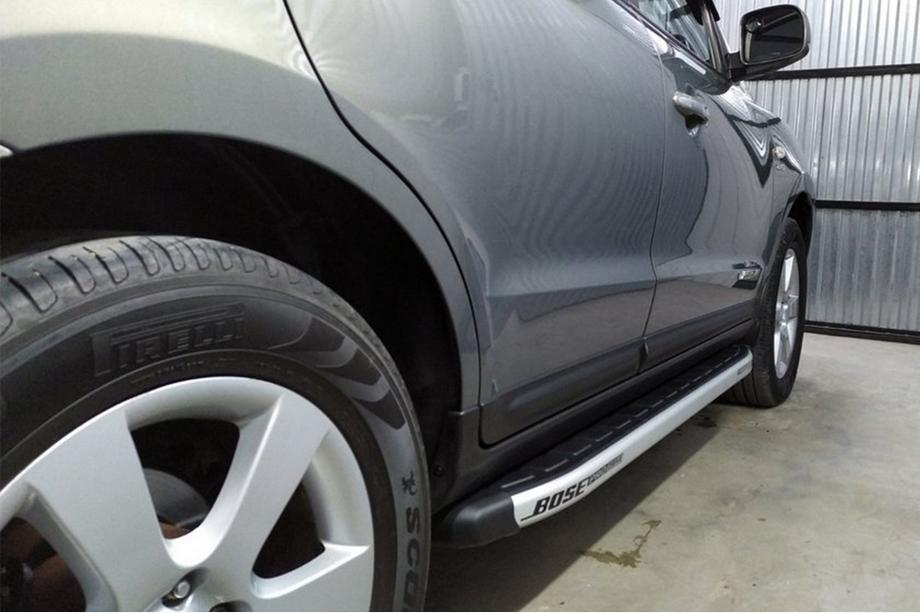 Hyundai Santa Fe 2 2006–2012 Fullmond sivuaskelmat (2 kpl, alumiini) Image
