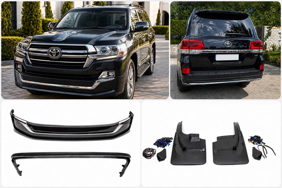 Toyota Land Cruiser 200 2007–2021 Täydellinen korisarja 2016-2021 (Executive 2019) Valkoinen väri Image