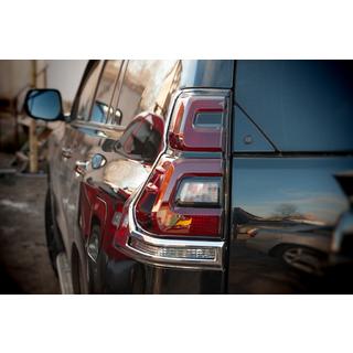 Kromiset takavalon kehykset V1 (2 kpl, 2018+) Toyota Land Cruiser Prado 150 2009–2023 kuva 2