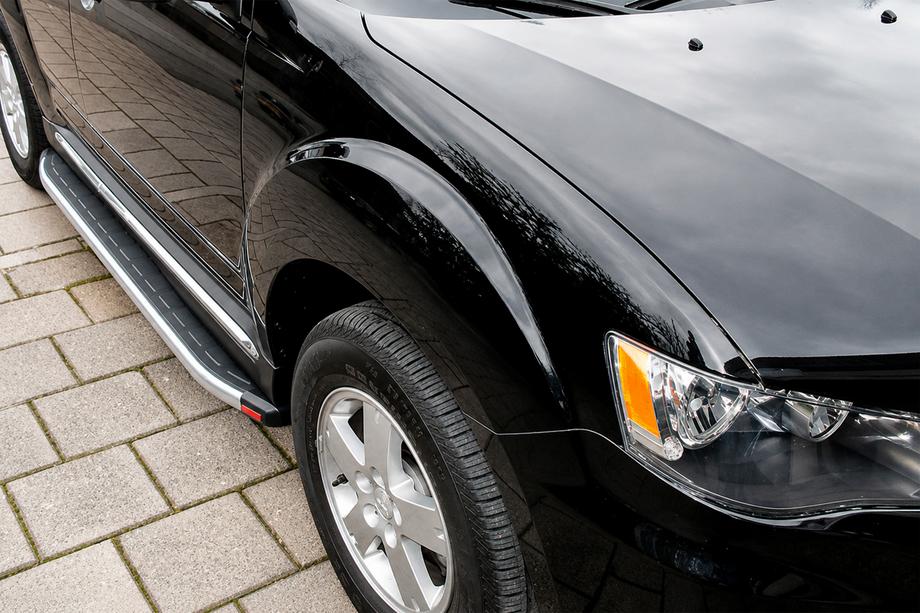 Mitsubishi Outlander 2006–2012 Fullmond sivuaskelmat (2 kpl, alumiini) Image