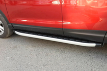Nissan Qashqai 2010–2014 Fullmond-sivukynnykset (2 kpl, alumiini) kuva 2