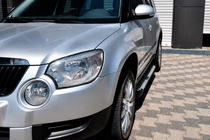 Skoda Yeti 2009–2017 Sivukynnykset Allmond Grey (2 kpl, alumiini) kuva 1