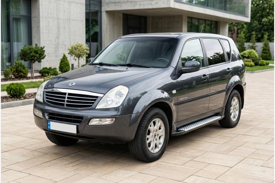 SsangYong Rexton I 2001–2017 Allmond Grey sivuportaat (2 kpl, alumiini) Image