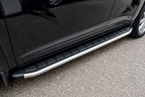 Volkswagen Amarok 2010–2022 Sivuporrassarja Fullmond Grey (2 kpl, alumiini) kuva 3