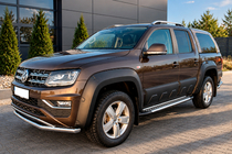 Volkswagen Amarok 2010–2022 Sivukynnykset Allmond Grey (2 kpl, alumiini) kuva 2