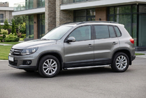 Volkswagen Tiguan 2007–2016 Fullmond sivuportaat (2 kpl, alumiini) kuva 1