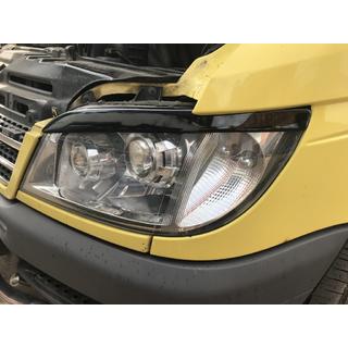 Ajovalojen luomet (musta, ABS, 2000-2006) Mercedes Sprinter W901/902/903/904/905 1995–2006 kuva 3