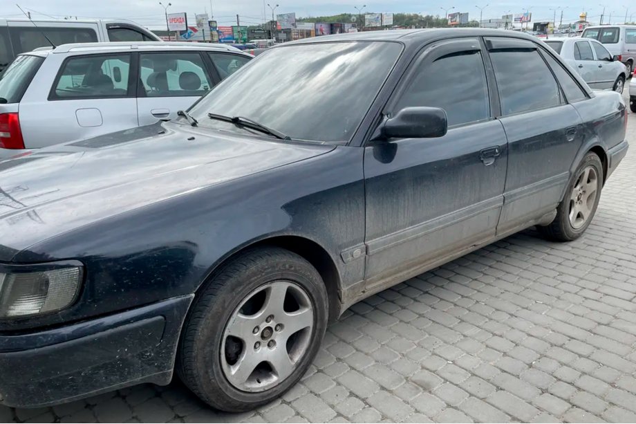 Audi 100 C4 1990–1994 Ikkunadeflektorit Sedan (4 kpl, HIC) Image