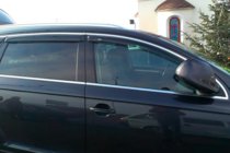 Audi Q7 2005–2015 Sivulasien tuuliohjaimet kromilistalla (4 kpl, HIC) kuva 2