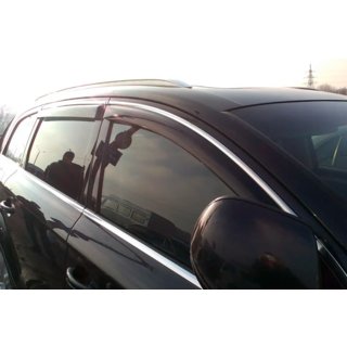 Sivulasien tuuliohjaimet kromilistalla (4 kpl, HIC) Audi Q7 2005–2015 kuva 3
