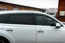 Audi Q7 2015–2026 Sivulasien tuuliohjaimet kromilistalla (4 kpl, HIC) kuva 2