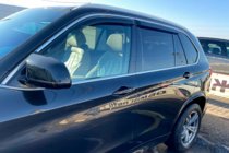 BMW X5 F15 2013–2018 Sivulasien tuuliohjaimet kromilistalla (4 kpl, HIC) kuva 8