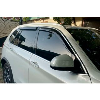 Sivulasien tuuliohjaimet kromilistalla (4 kpl, HIC) BMW X5 F15 2013–2018 kuva 4