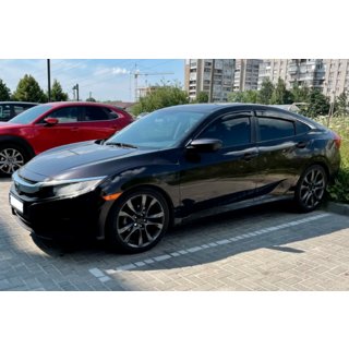 Ikkunadeflektorit (4 kpl, HIC) Honda Civic Sedan X 2016–2021 kuva 3