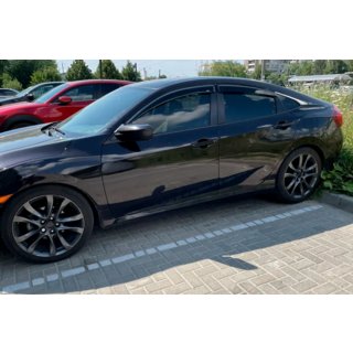 Ikkunadeflektorit (4 kpl, HIC) Honda Civic Sedan X 2016–2021 kuva 1