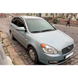 Ikkunadeflektorit (4 kpl, HIC) Hyundai Accent 2006–2010 kuva 3