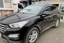 Hyundai Santa Fe 3 2012–2018 Ikkunatuulisuojat kromilistalla Long (4 kpl, HIC) kuva 3