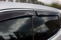 Hyundai Santa Fe 3 2012–2018 Ikkunatuulisuojat kromilistalla Long (4 kpl, HIC) kuva 4