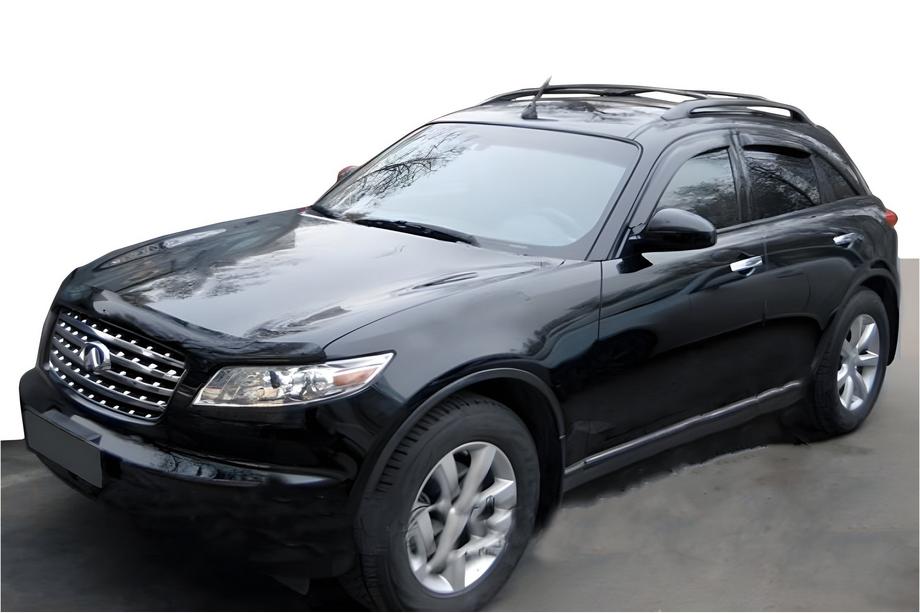 Infiniti FX 2003–2008 Ikkunadeflektorit (4 kpl, HIC) Image