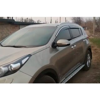 Sivulasien tuuliohjaimet kromilistalla (4 kpl, HIC) Kia Sportage 2015–2021 kuva 3