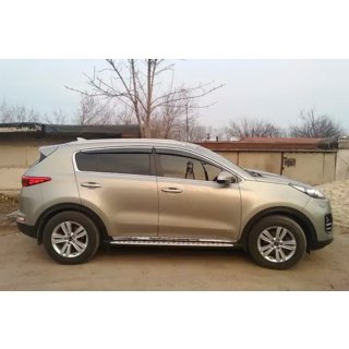 Sivulasien tuuliohjaimet kromilistalla (4 kpl, HIC) Kia Sportage 2015–2021 kuva 4