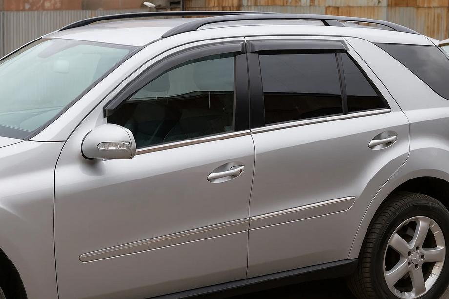 Mercedes ML W164 2005–2011 Ikkunadeflektorit (4 kpl, HIC) Kuva 1