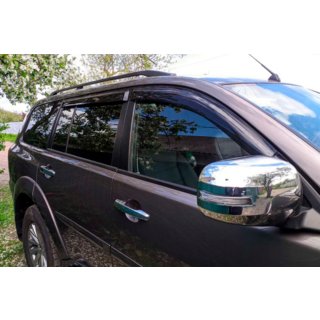 Ikkunadeflektorit (4 kpl, HIC) Mitsubishi Pajero Sport 2008–2015 kuva 1