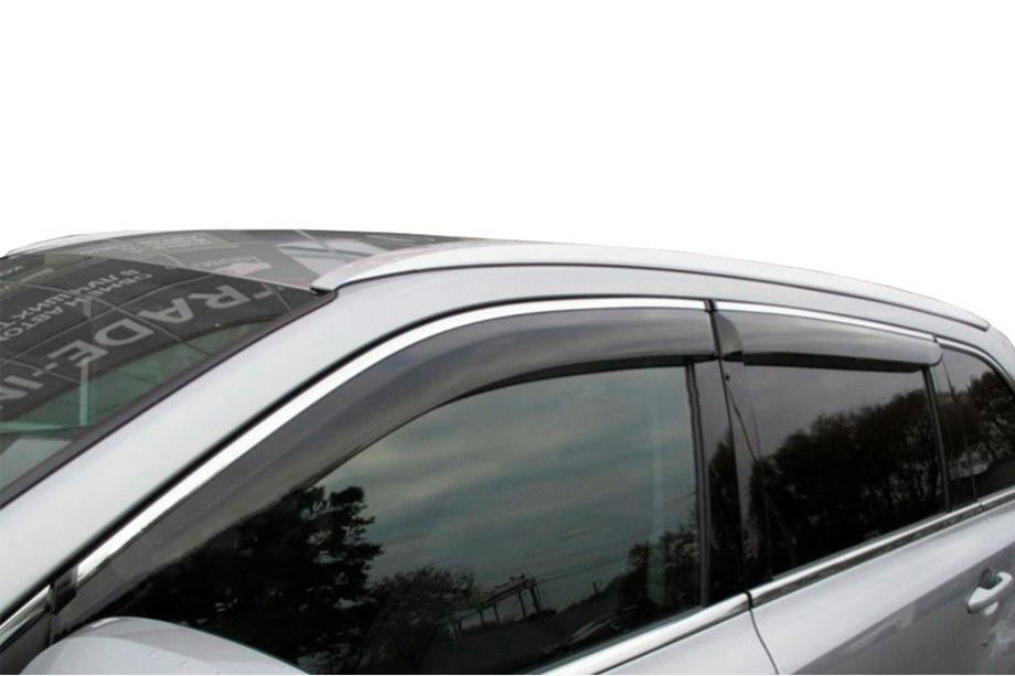 Nissan Juke 2010–2019 Sivulasien tuuliohjaimet kromilistalla (4 kpl, HIC) Image