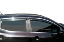 Nissan Qashqai 2014–2021 Sivulasien tuuliohjaimet kromilistalla (4 kpl, HIC) kuva 11