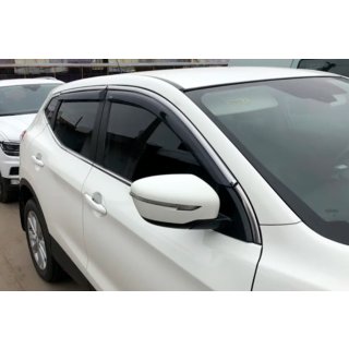 Sivulasien tuuliohjaimet kromilistalla (4 kpl, HIC) Nissan Qashqai 2014–2021 kuva 1