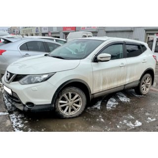 Sivulasien tuuliohjaimet kromilistalla (4 kpl, HIC) Nissan Qashqai 2014–2021 kuva 4