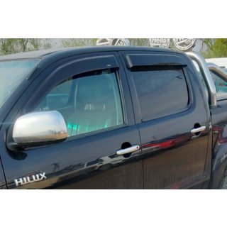 Ikkunadeflektorit (4 kpl, HIC) Toyota Hilux 2006–2015 kuva 1